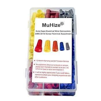 MuHize Spring Twist Wire Connectors 320Pcs - 22-10 AWG